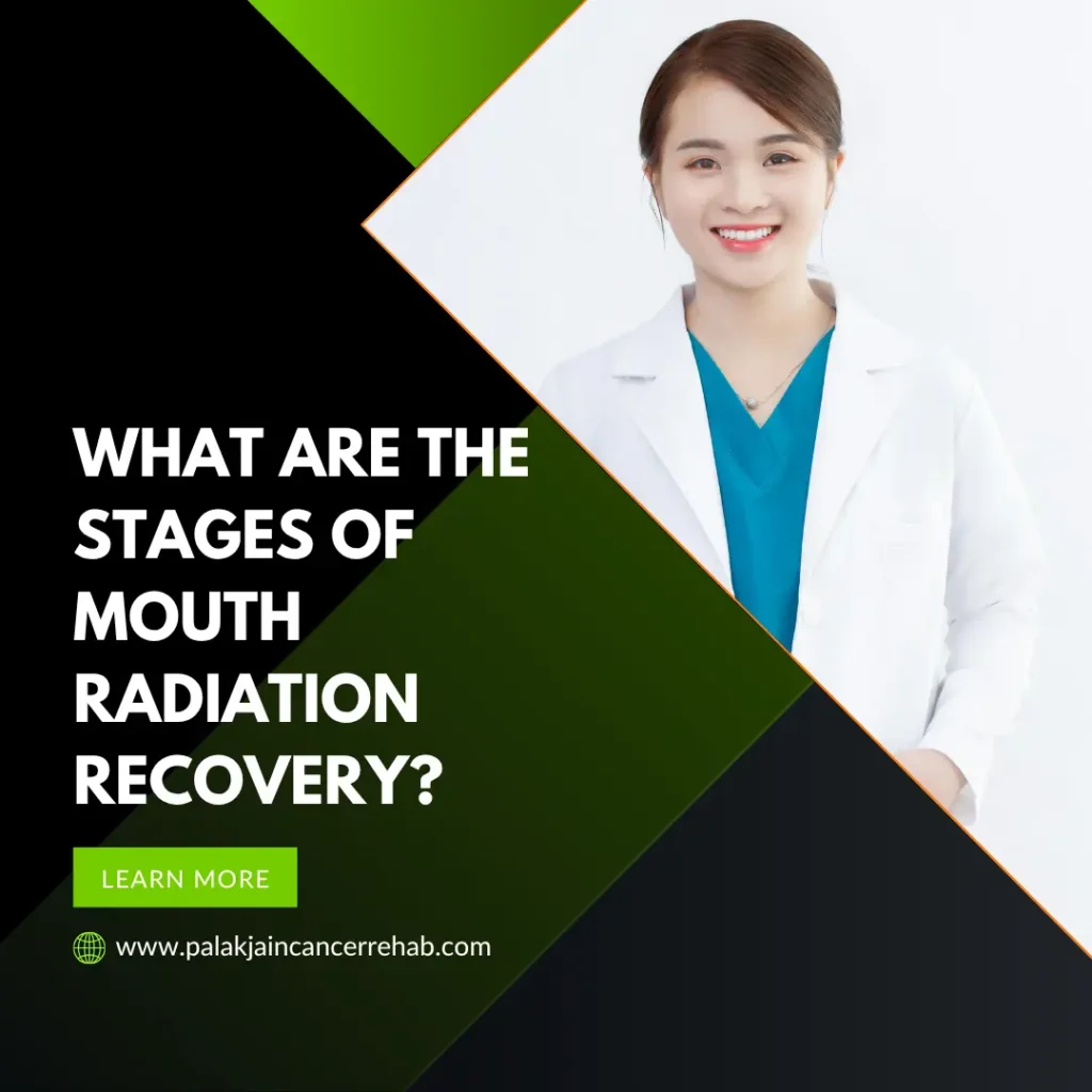 What are the stages of mouth radiation recovery?